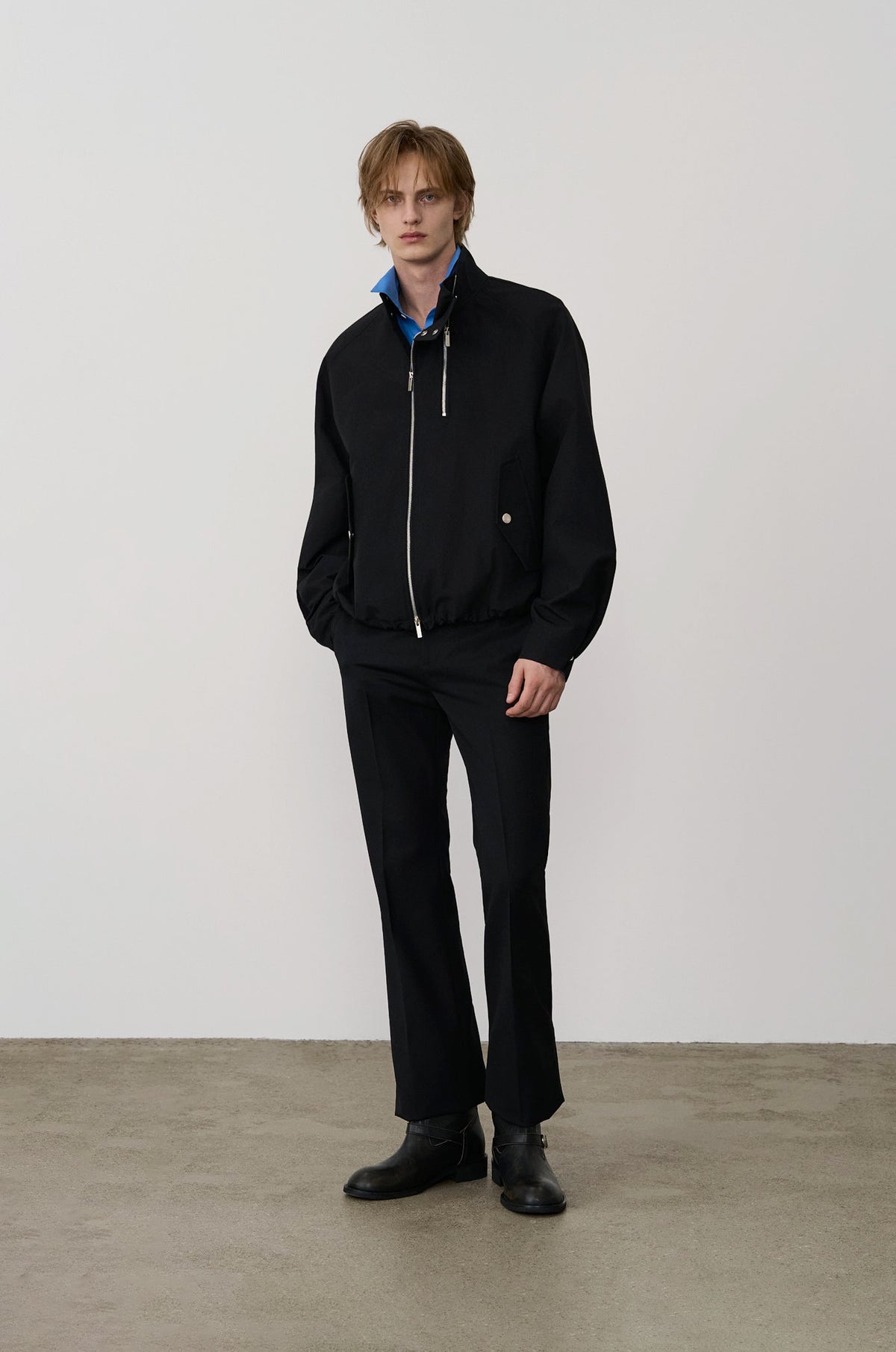 DOUBLE-ZIP BOMBER JACKET
