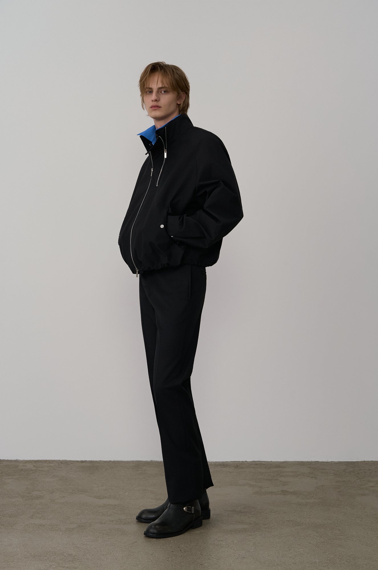 DOUBLE-ZIP BOMBER JACKET
