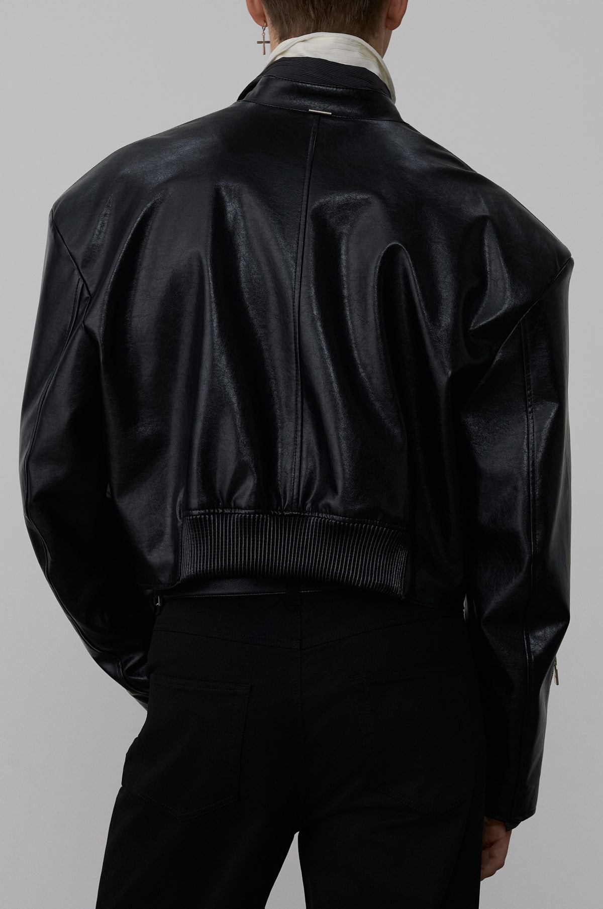 ZIP-UP DETAIL COATED JACKET