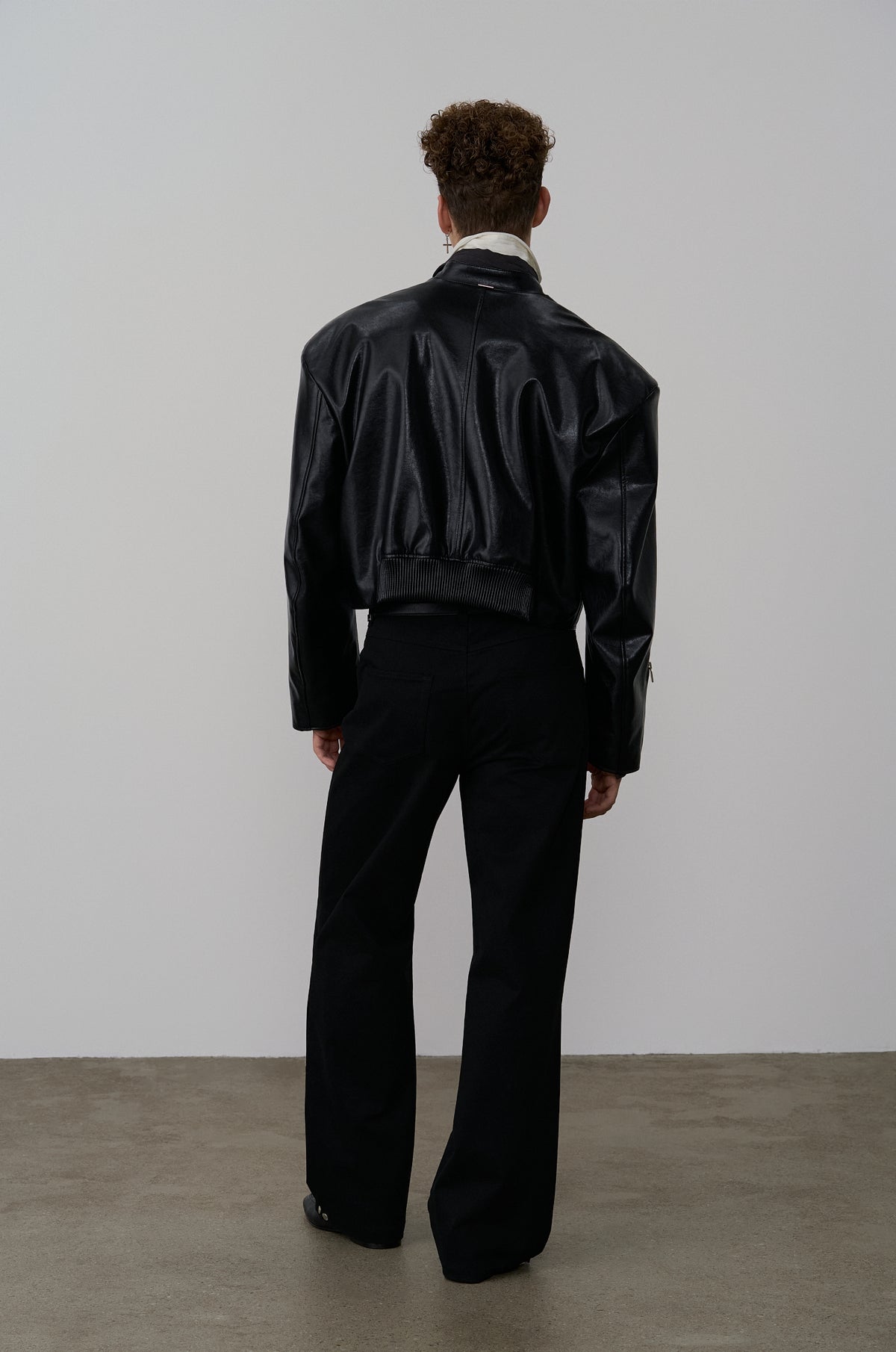 ZIP-UP DETAIL COATED JACKET