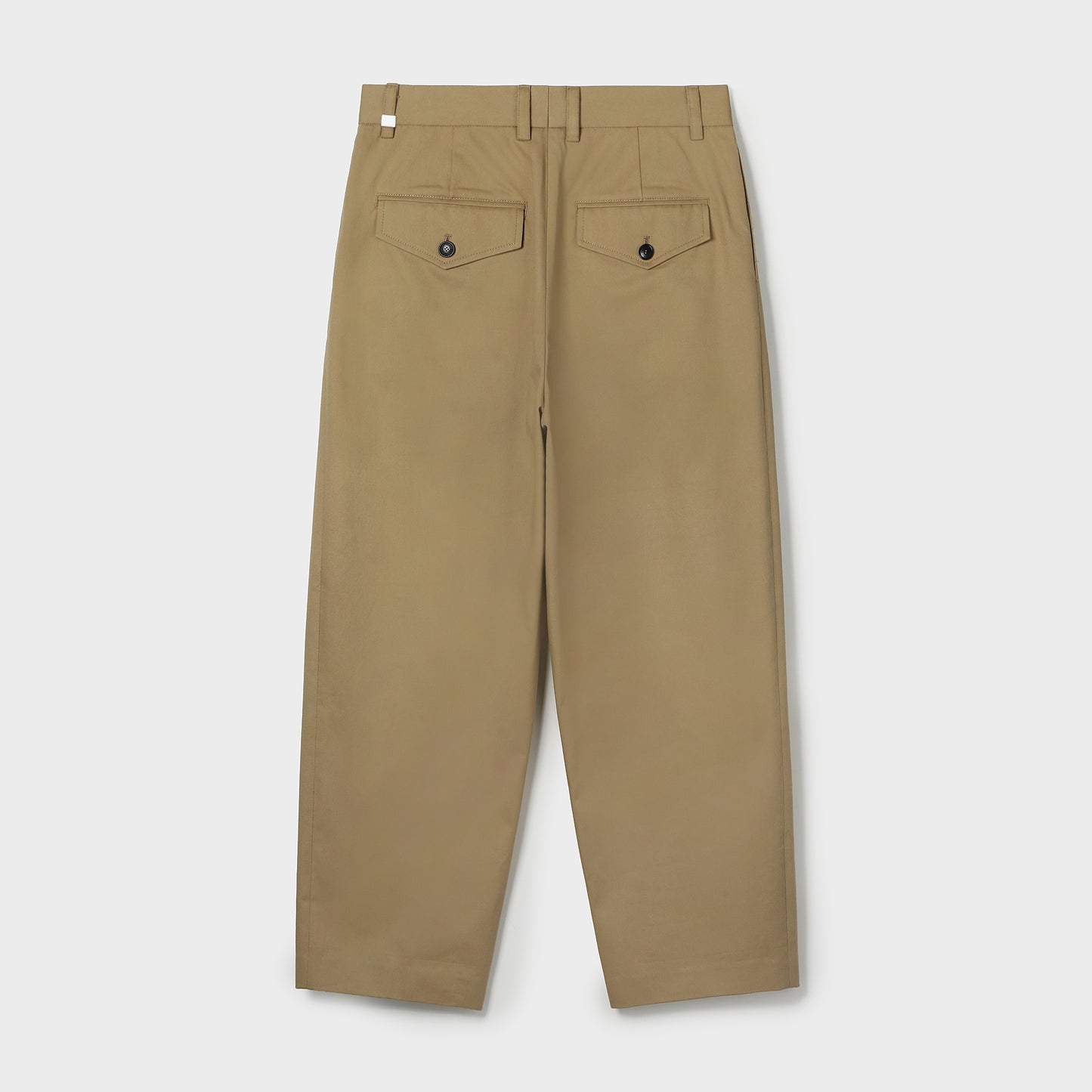COTTON DOUBLE TUCKED PANTS