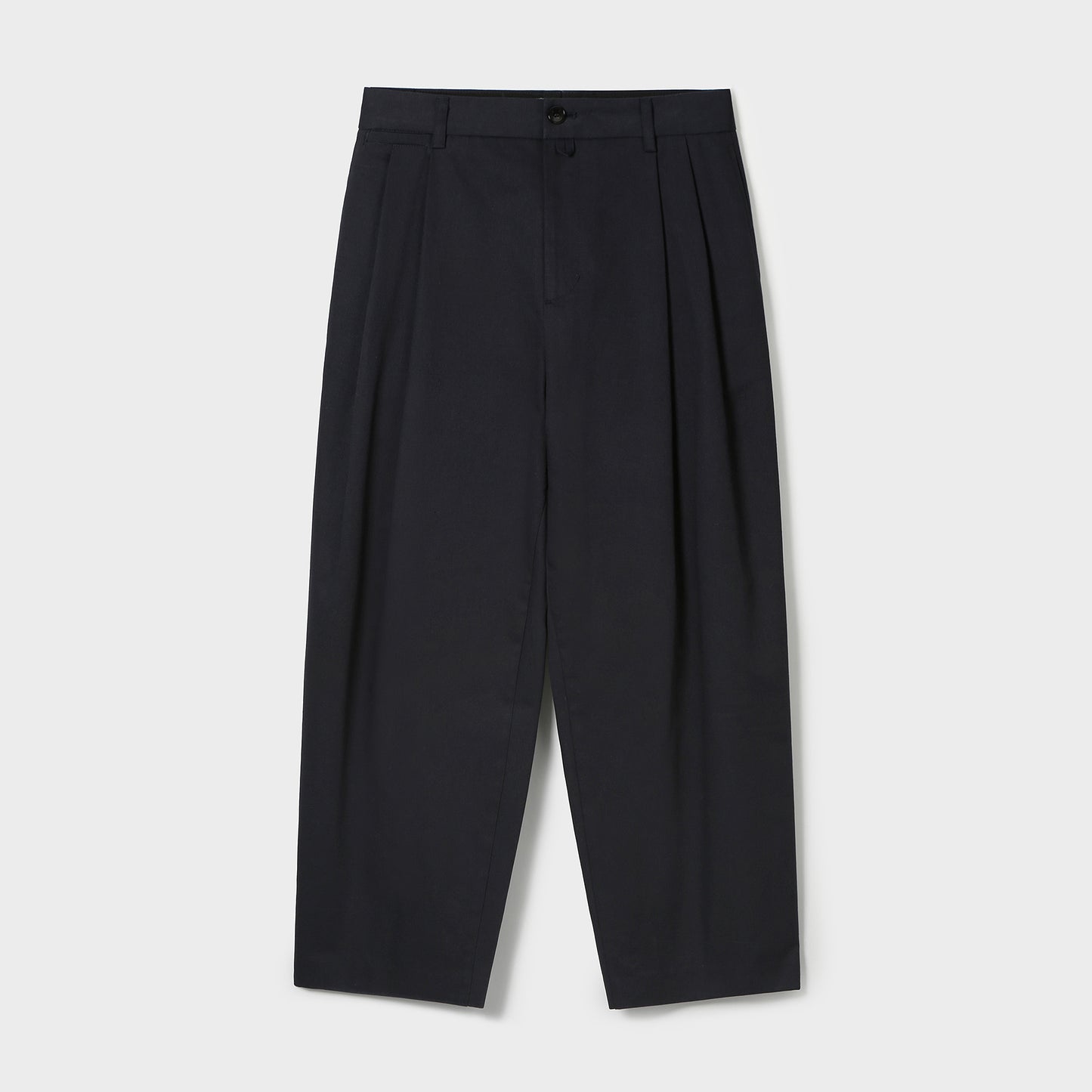 COTTON DOUBLE TUCKED PANTS