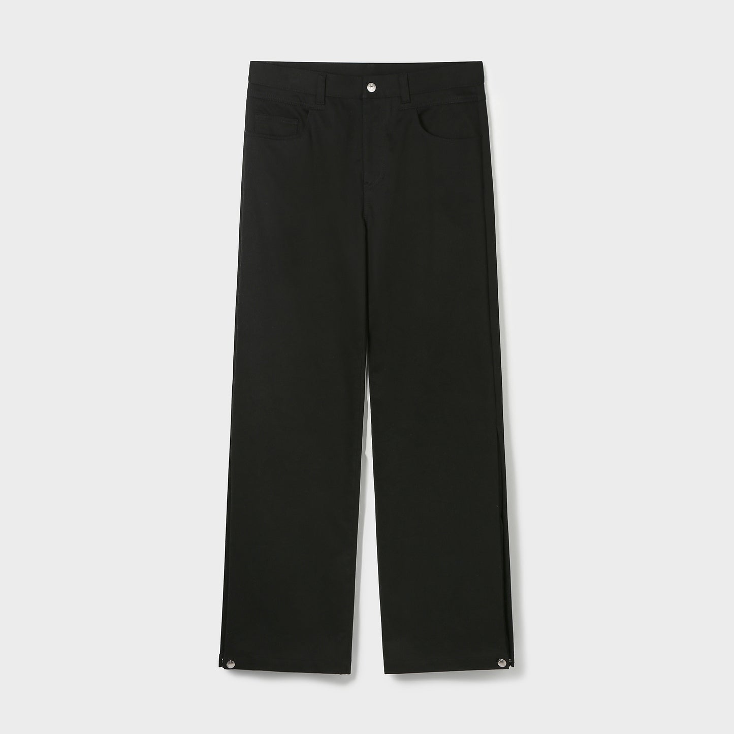 SIDE-PLEATED HEM PANTS