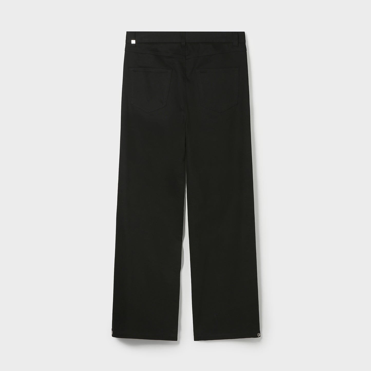 SIDE-PLEATED HEM PANTS