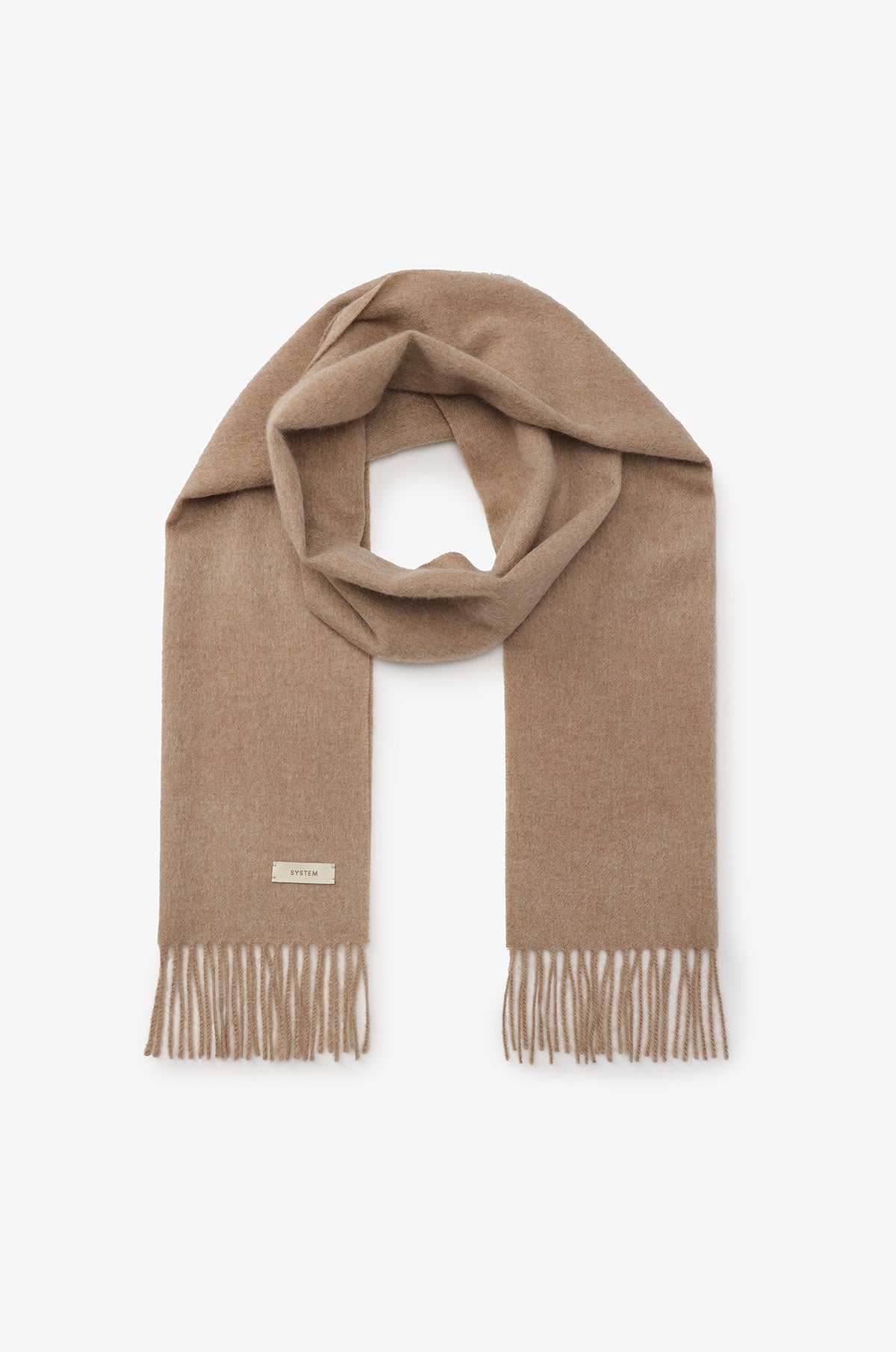 CASHMERE FRINGE SCARF
