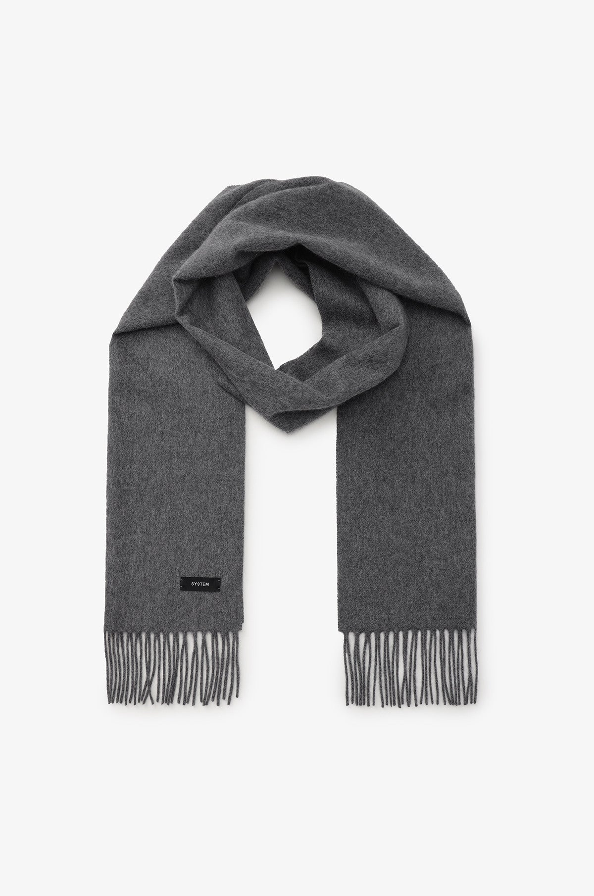 CASHMERE FRINGE SCARF