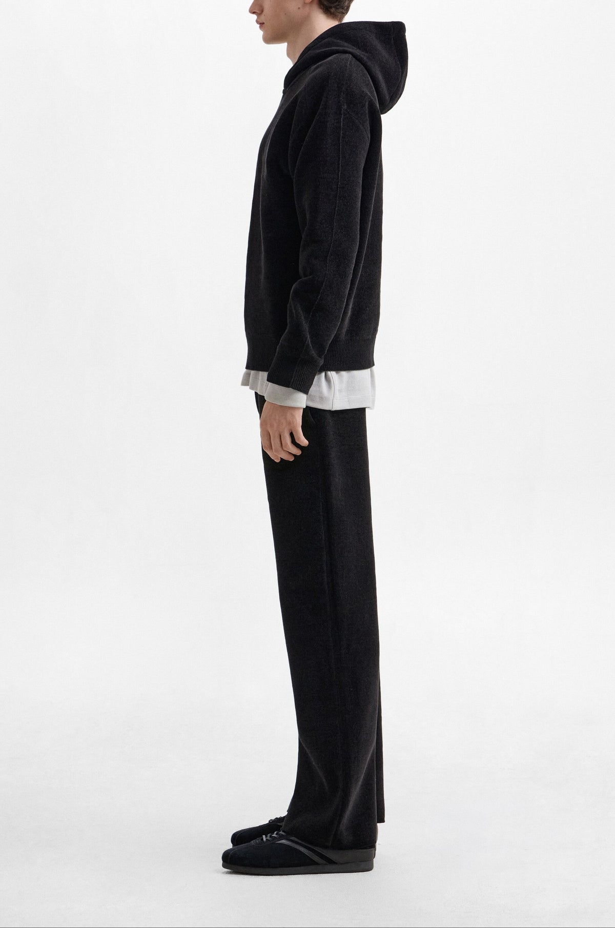 FLOCKED TRACK PANTS