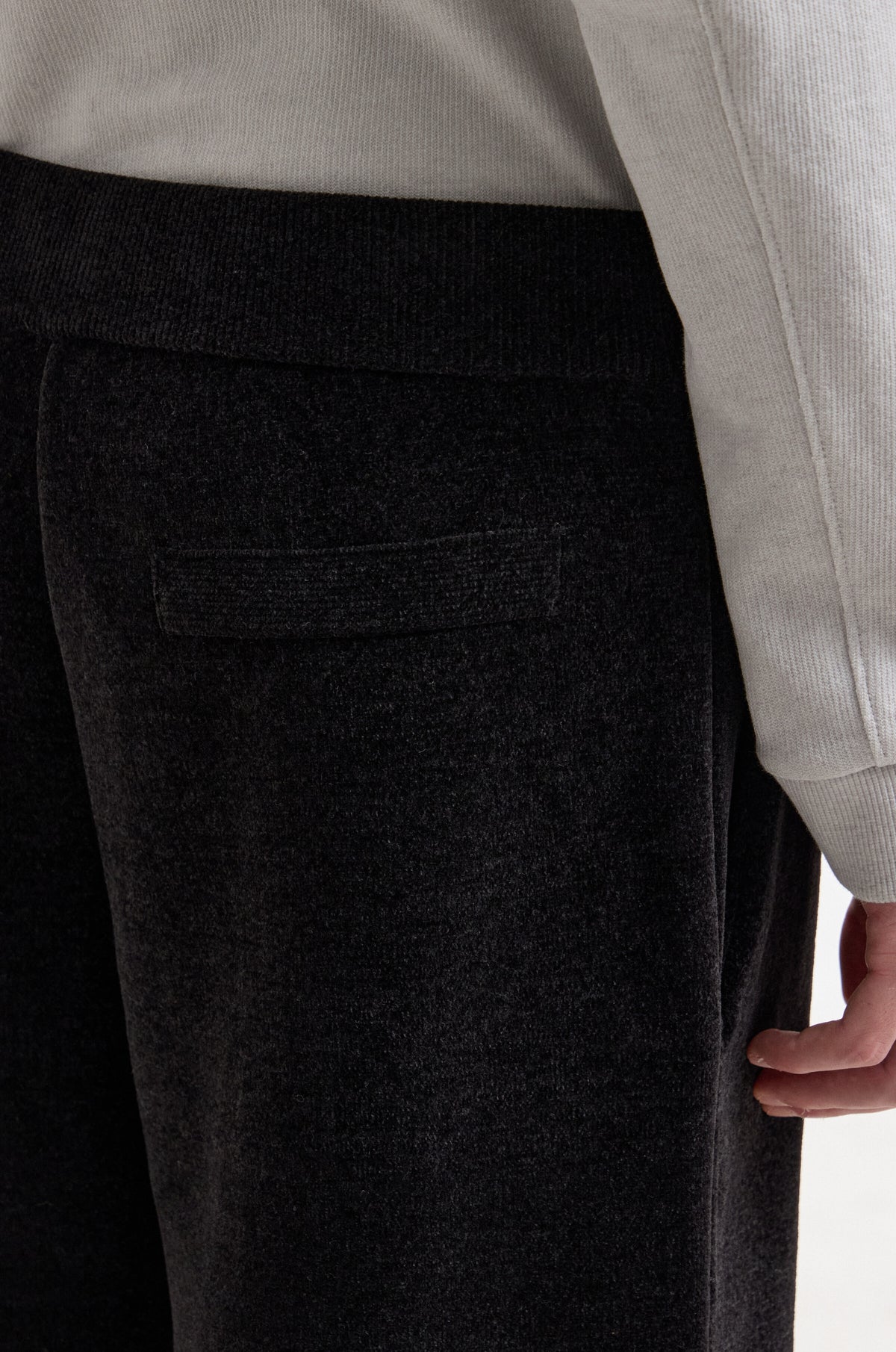 FLOCKED TRACK PANTS
