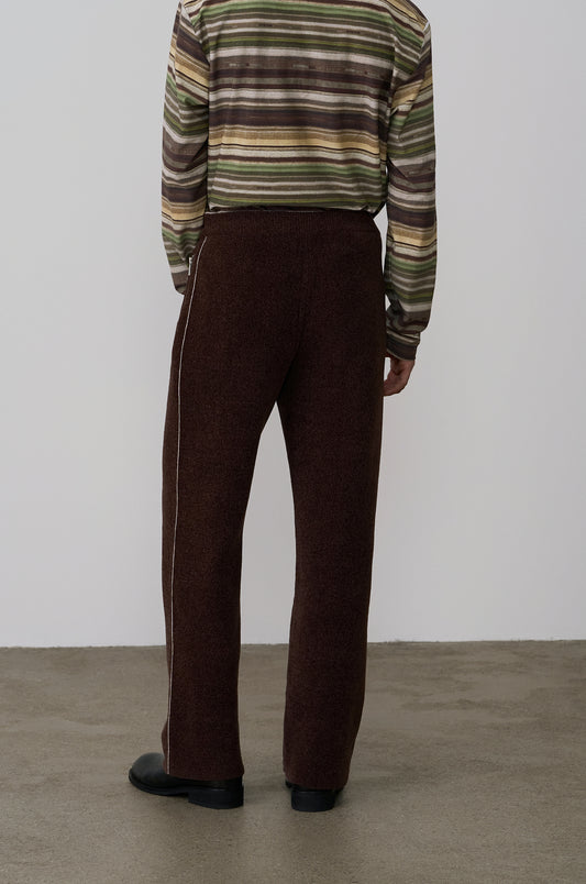 VELVET KNIT TRACK PANTS