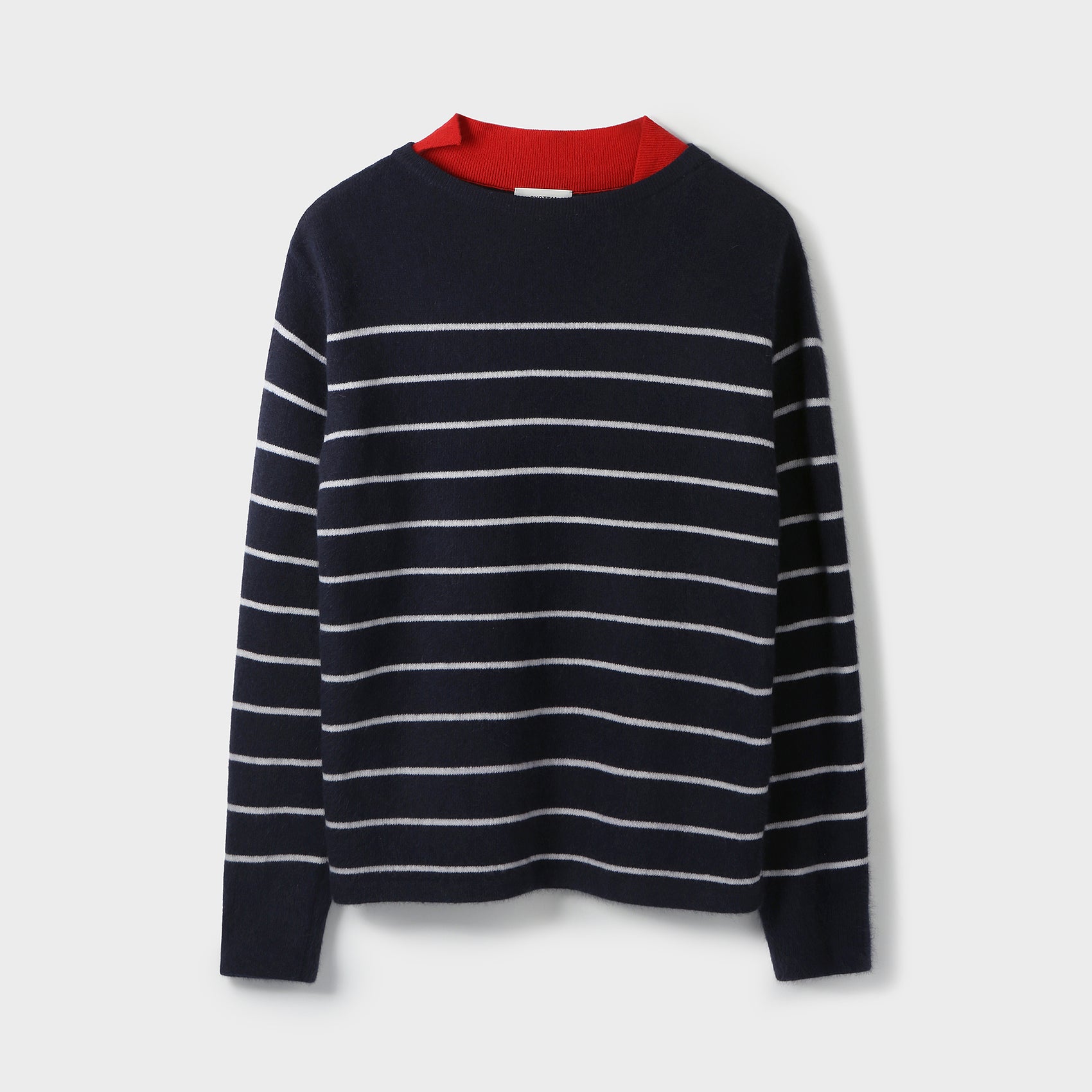 STRIPED KNIT PULLOVER