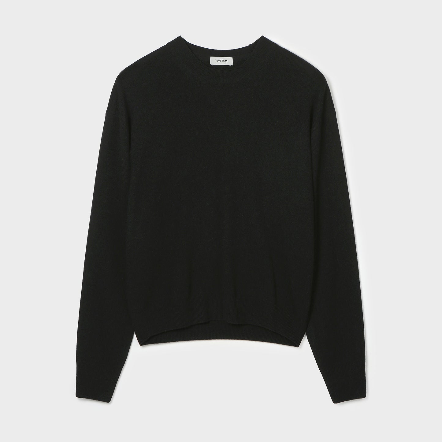 CASHMERE-BLENDED KNIT PULLOVER