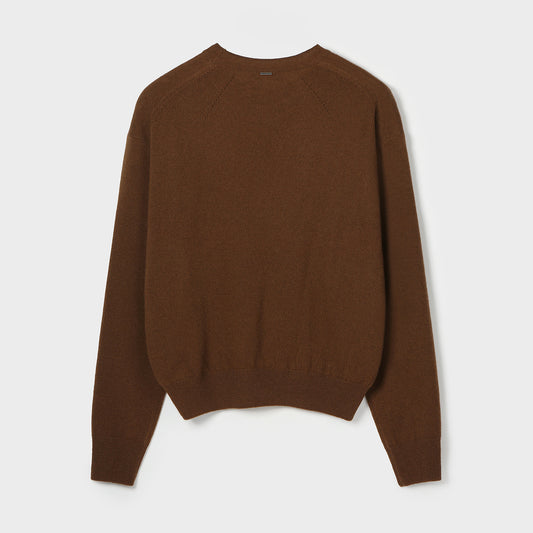 CASHMERE-BLENDED KNIT PULLOVER