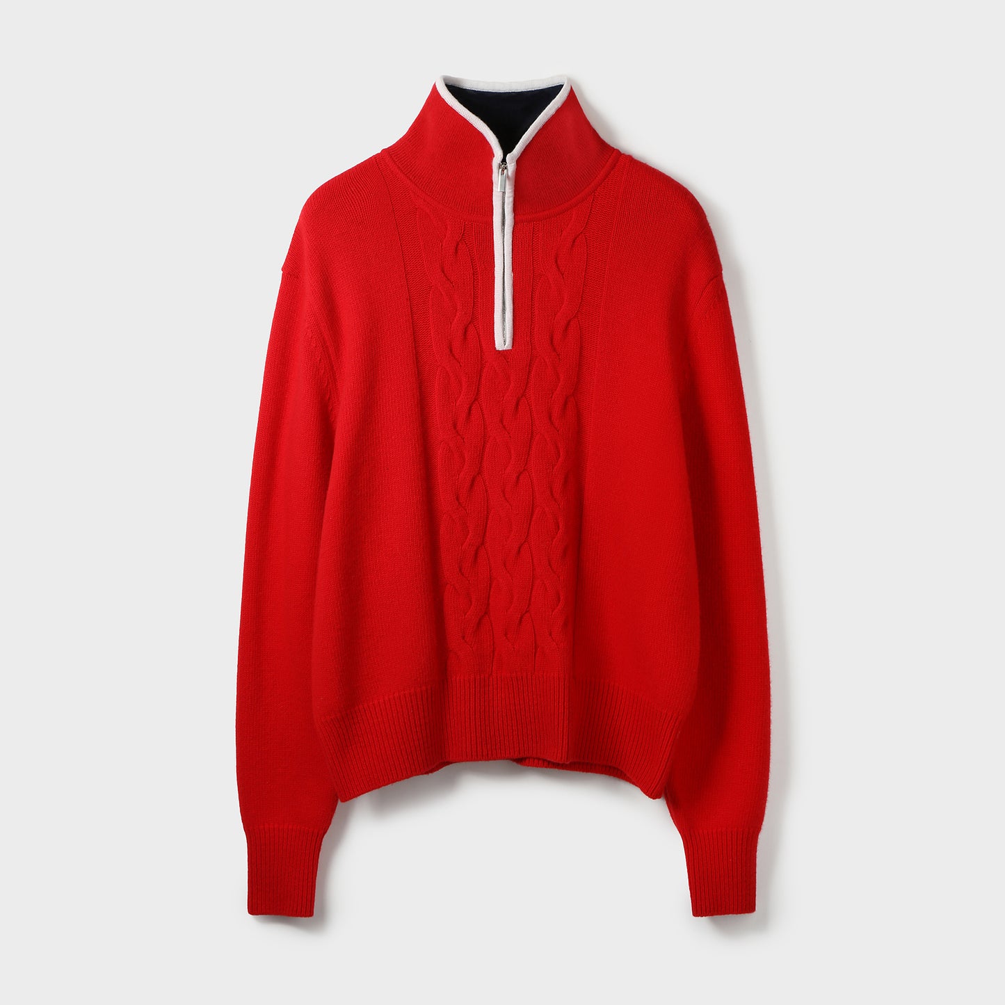 QUARTER ZIP KNIT PULLOVER