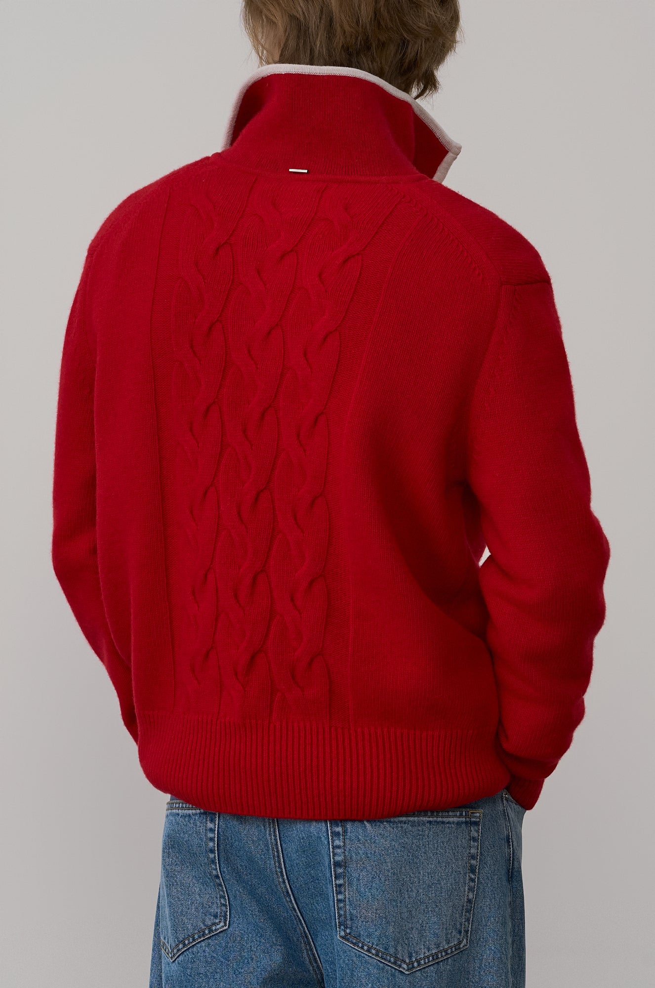 QUARTER ZIP KNIT PULLOVER