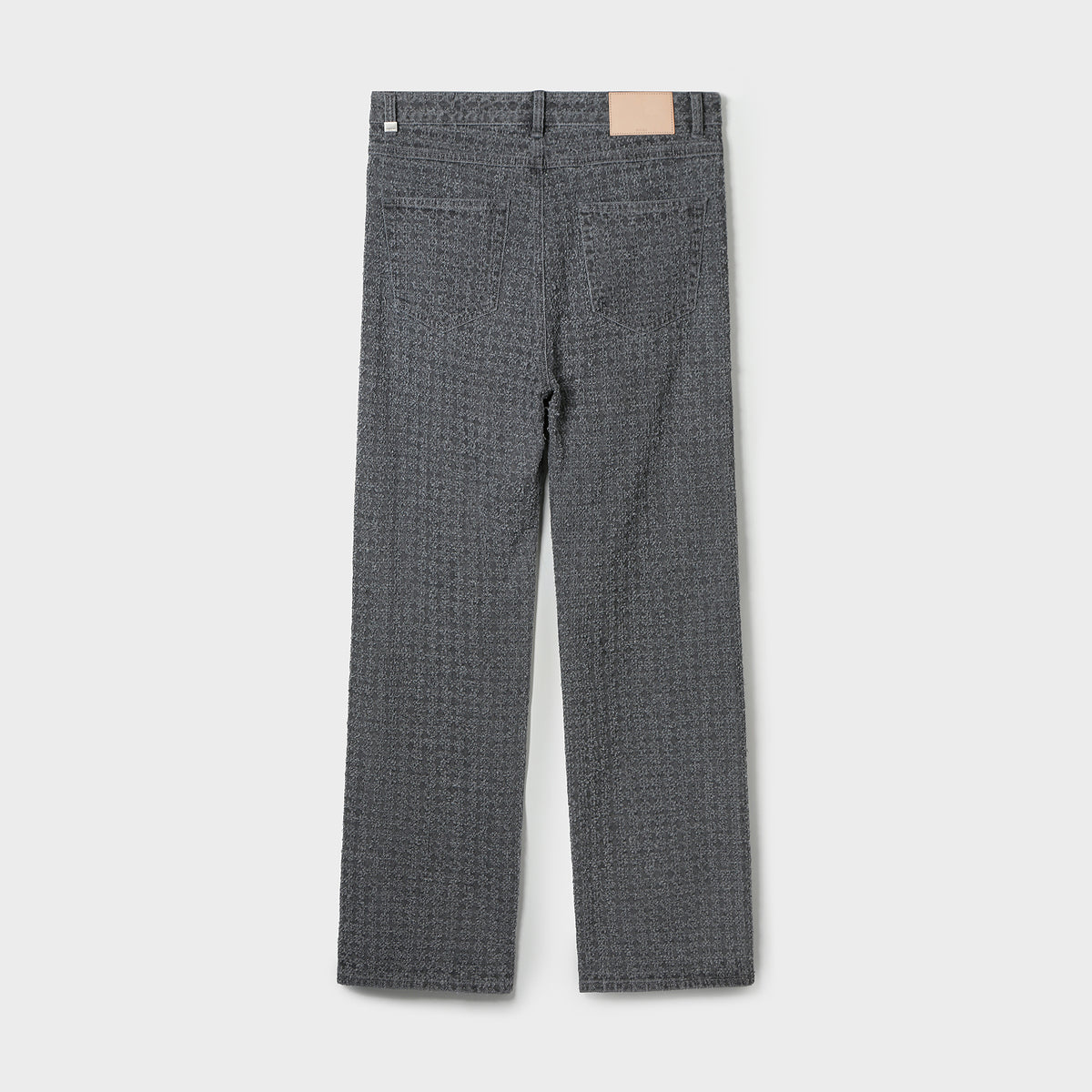 TEXTURED DENIM PANTS