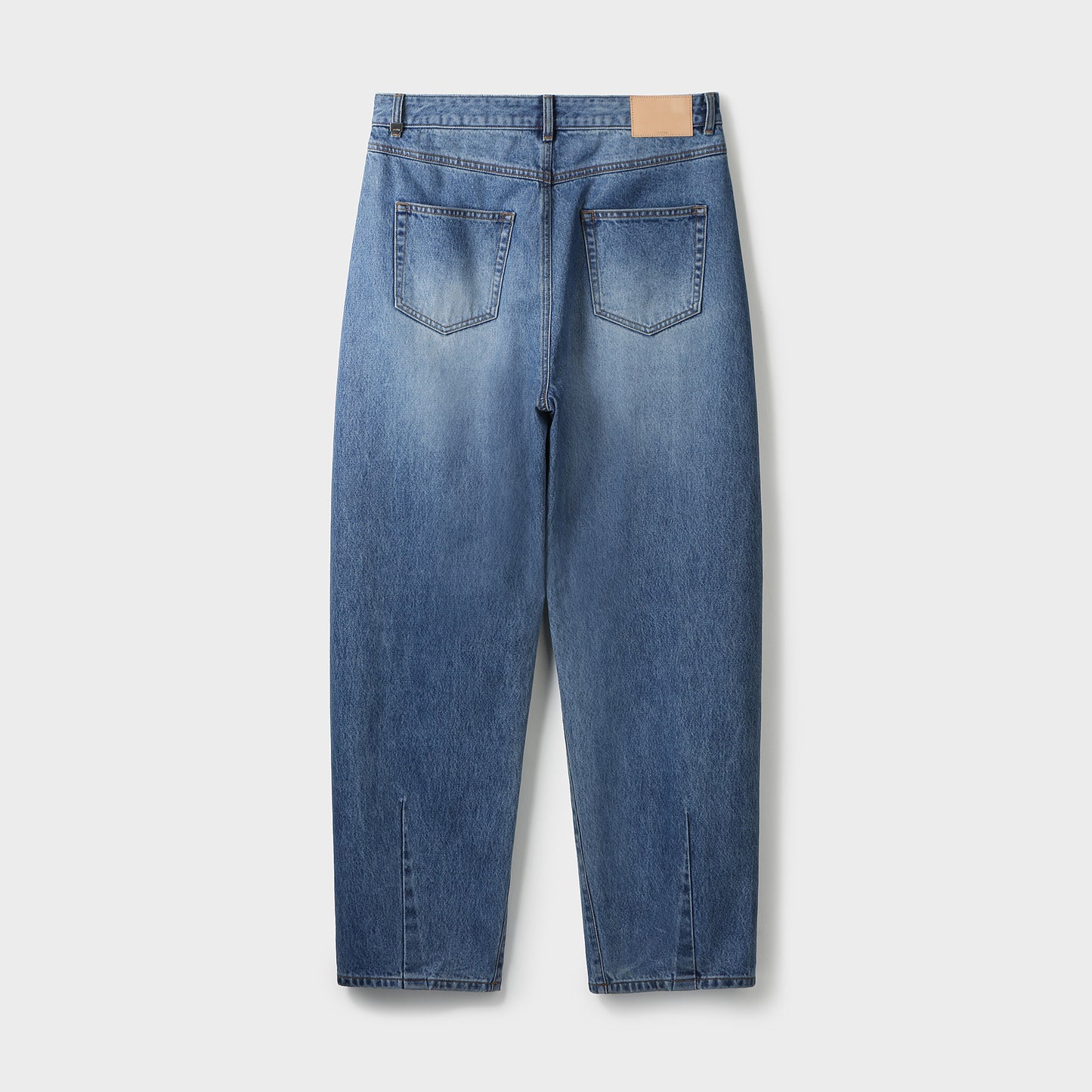 COATED BAGGY DENIM PANTS