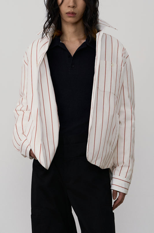 SHIRT DETAIL DOWN JACKET