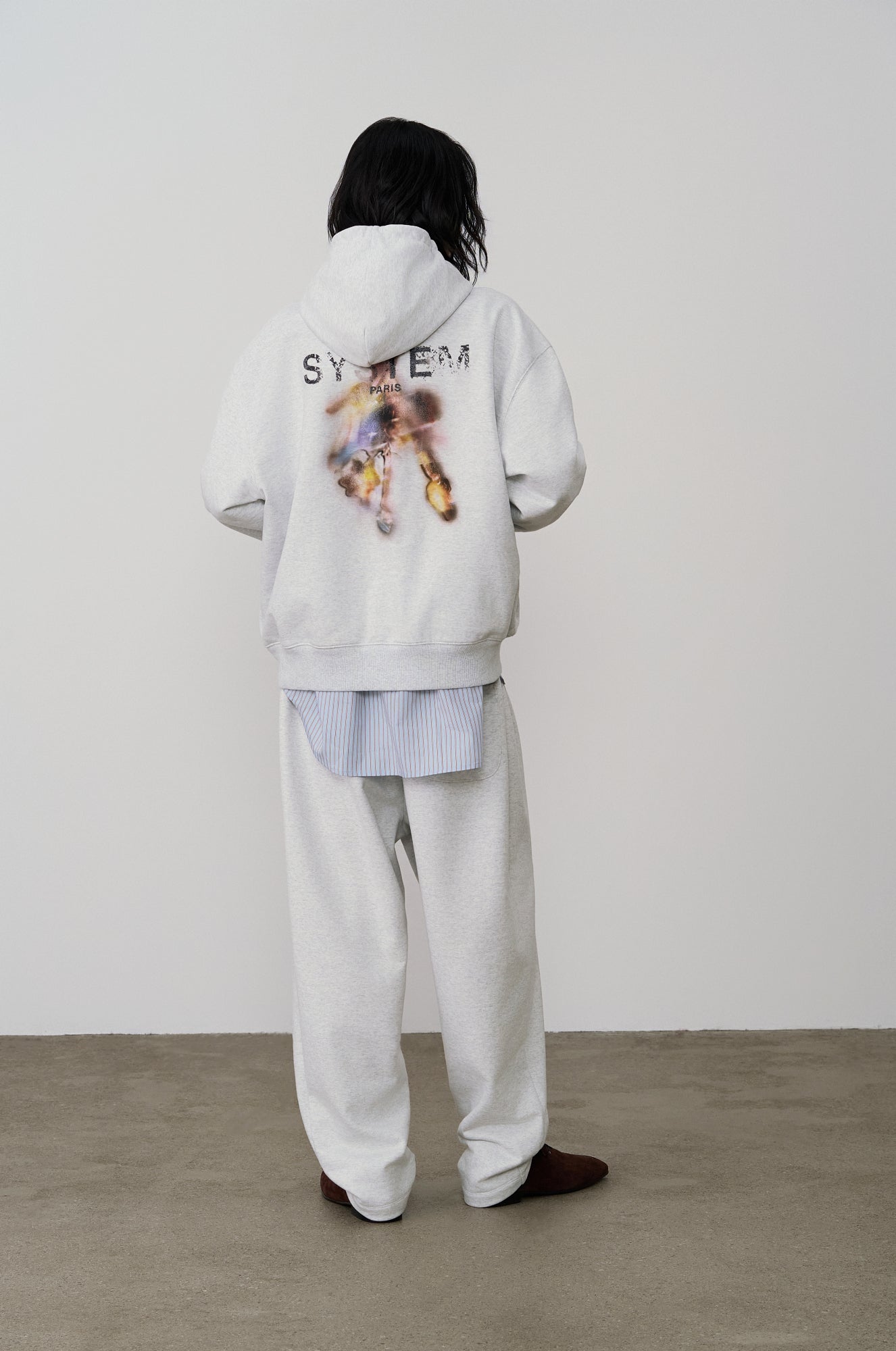 BACK LOGO HOODIE SWEATSHIRT