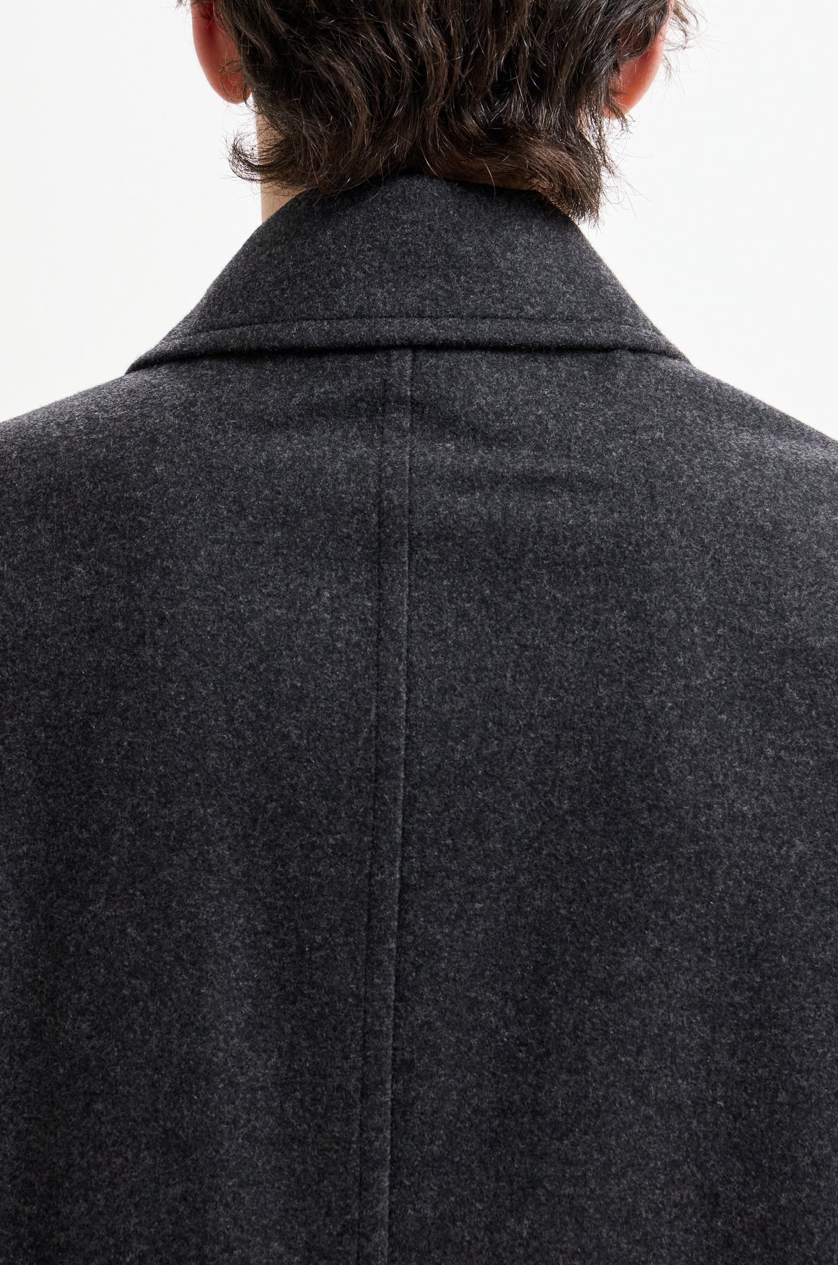 CASHMERE-BLEND HIDDEN-BUTTON COAT