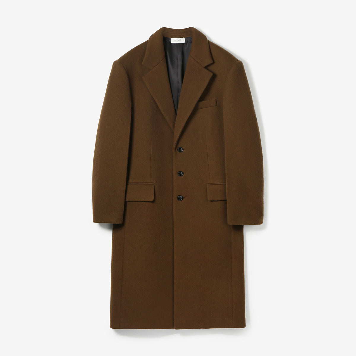 SINGLE-BREASTED 3-BUTTON COAT