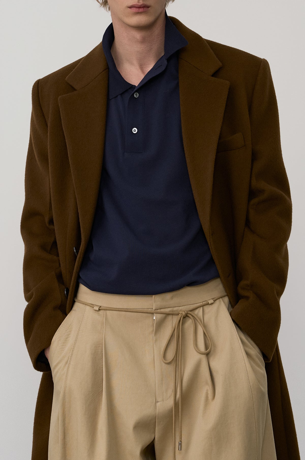 SINGLE-BREASTED 3-BUTTON COAT