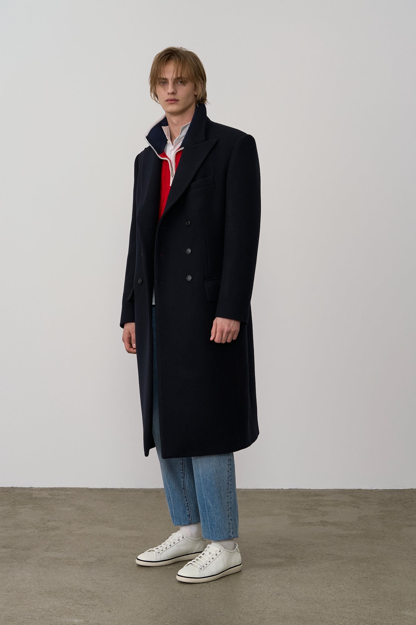 WOOL DOUBLE-BREASTED COAT