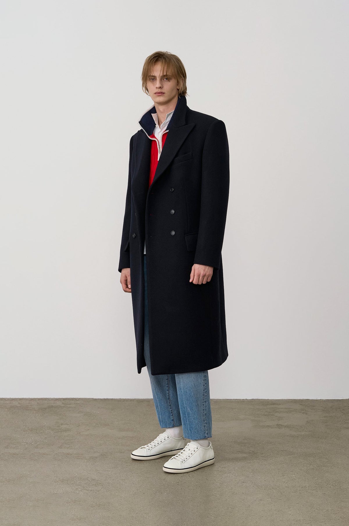 WOOL DOUBLE-BREASTED COAT