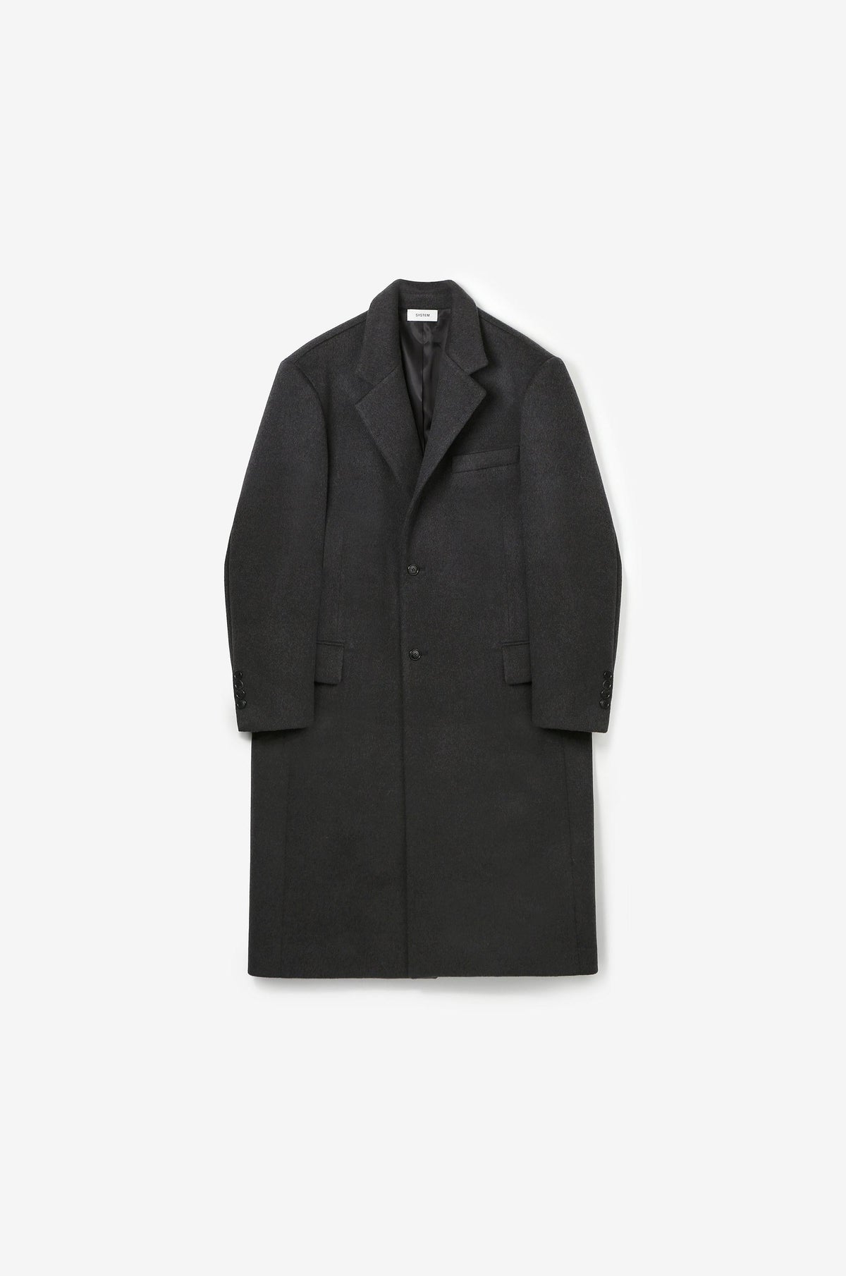 CASHMERE BLENDED SINGLE-BREASTED COAT