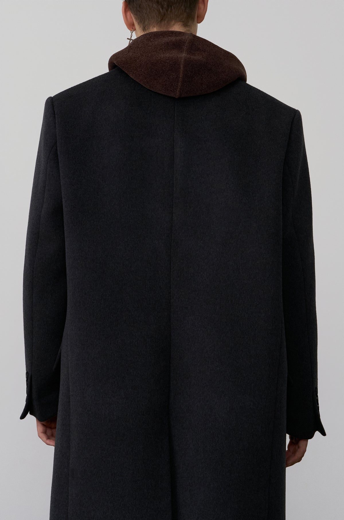 CASHMERE BLENDED SINGLE-BREASTED COAT