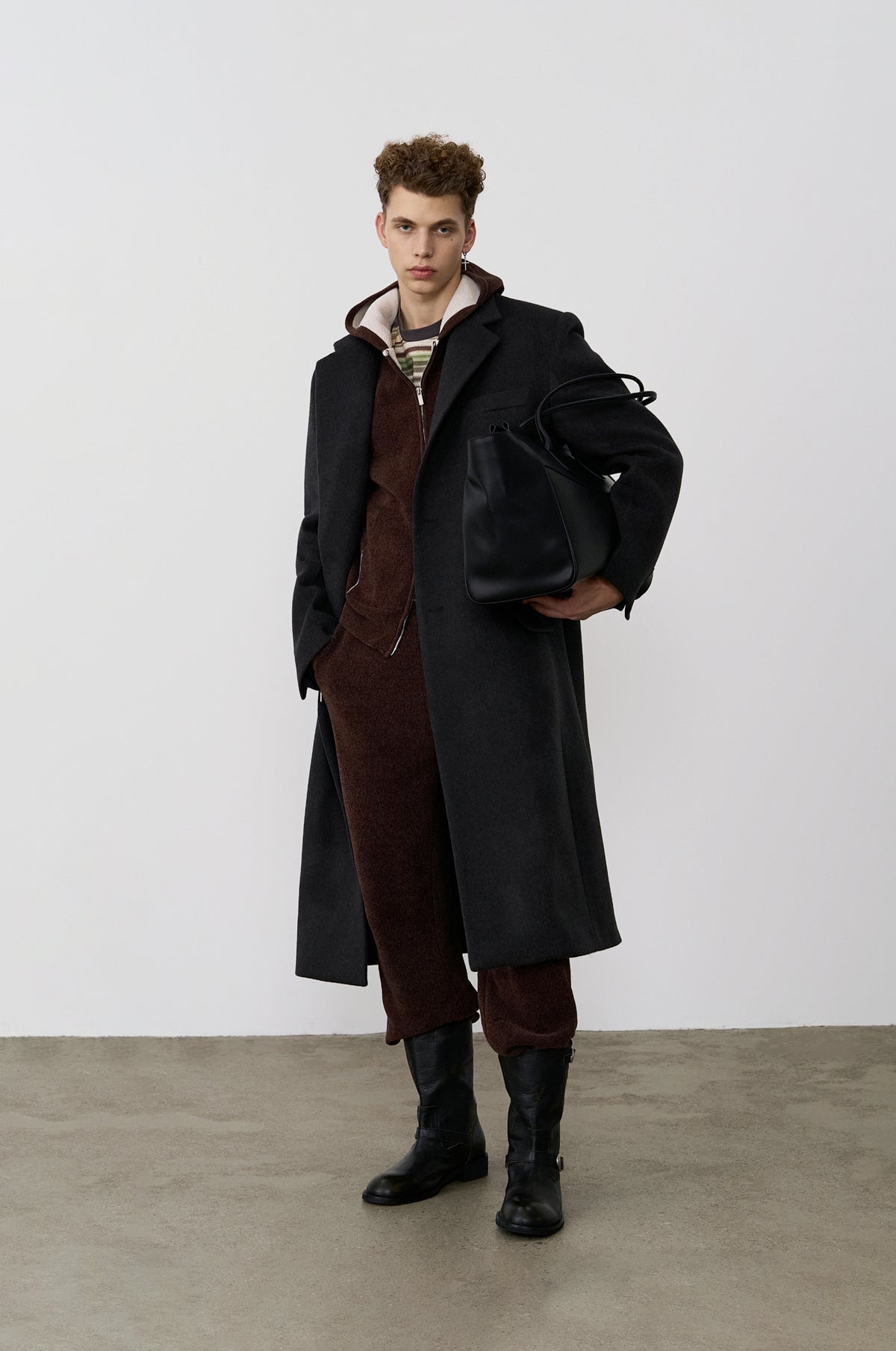 CASHMERE BLENDED SINGLE-BREASTED COAT