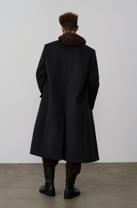 CASHMERE BLENDED SINGLE-BREASTED COAT