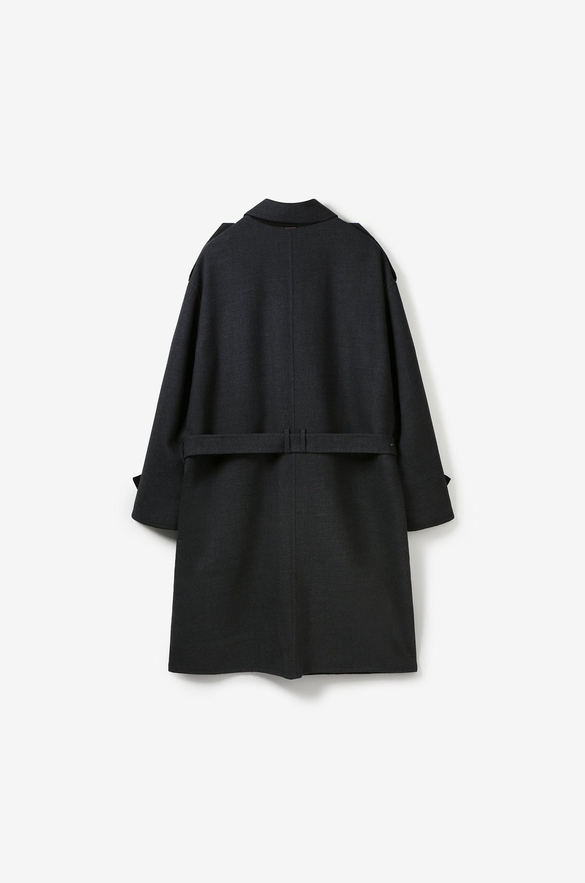 WOOL SINGLE-BREASTED TRENCH COAT