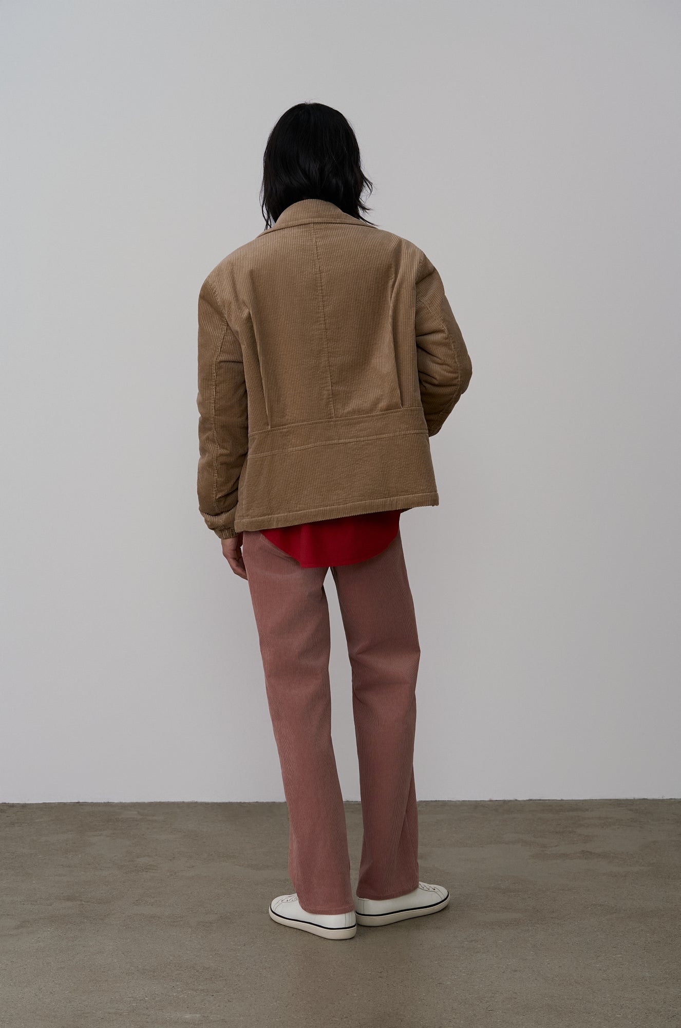 CORDUROY SLIM STRAIGHT PANTS