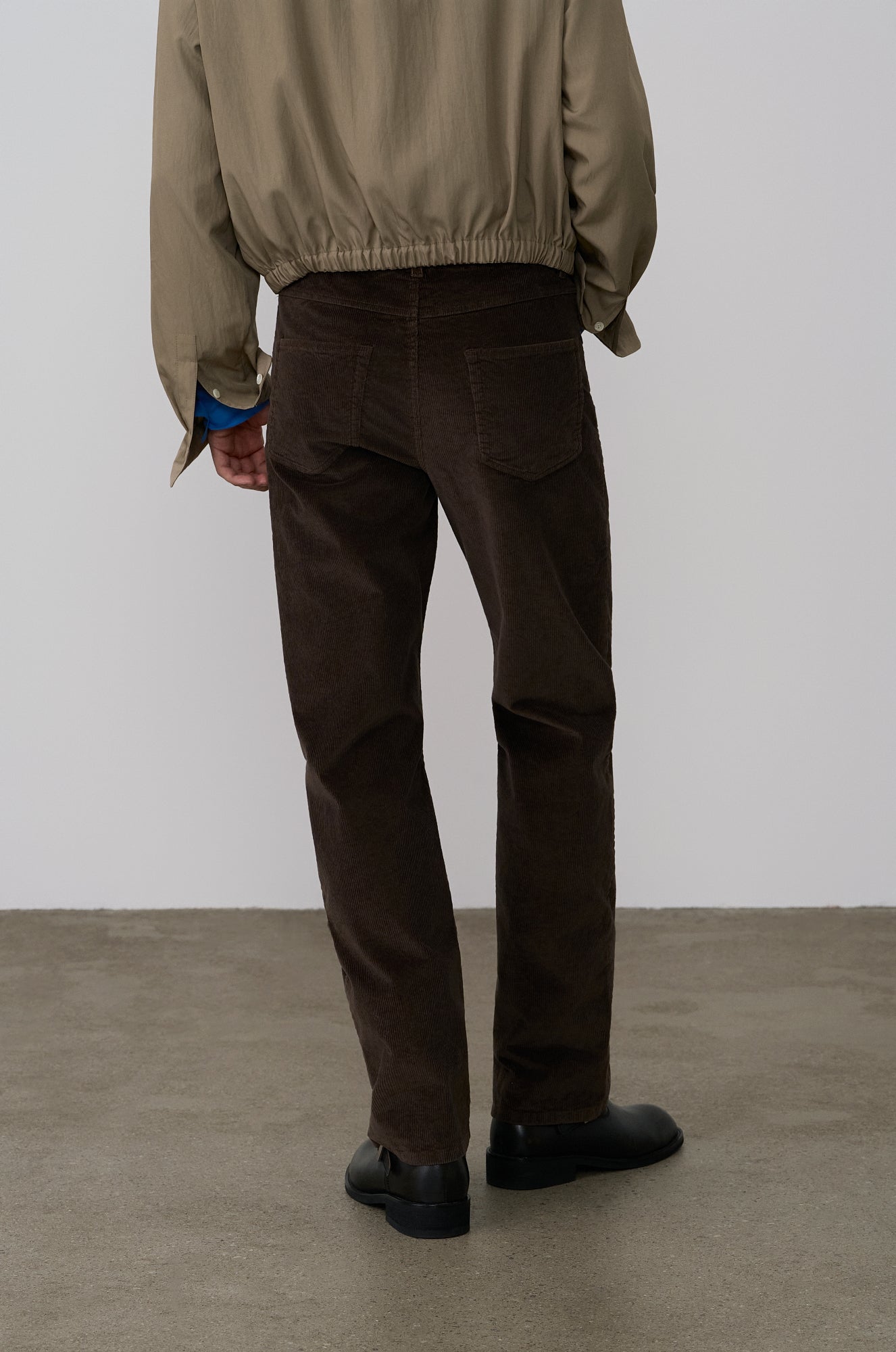 CORDUROY SLIM STRAIGHT PANTS