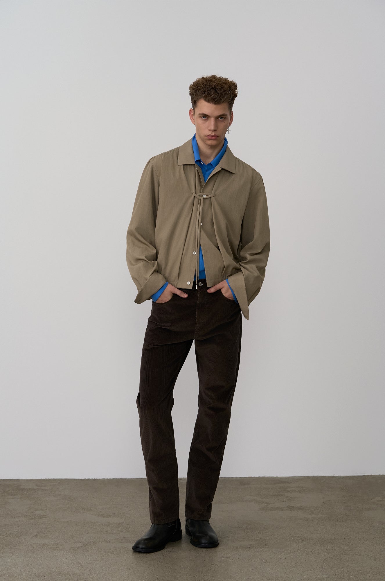 CORDUROY SLIM STRAIGHT PANTS