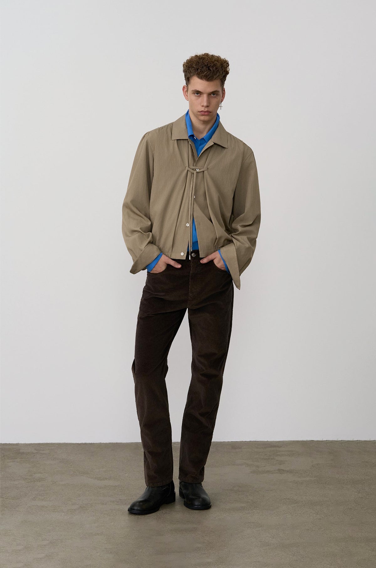 CORDUROY SLIM STRAIGHT PANTS