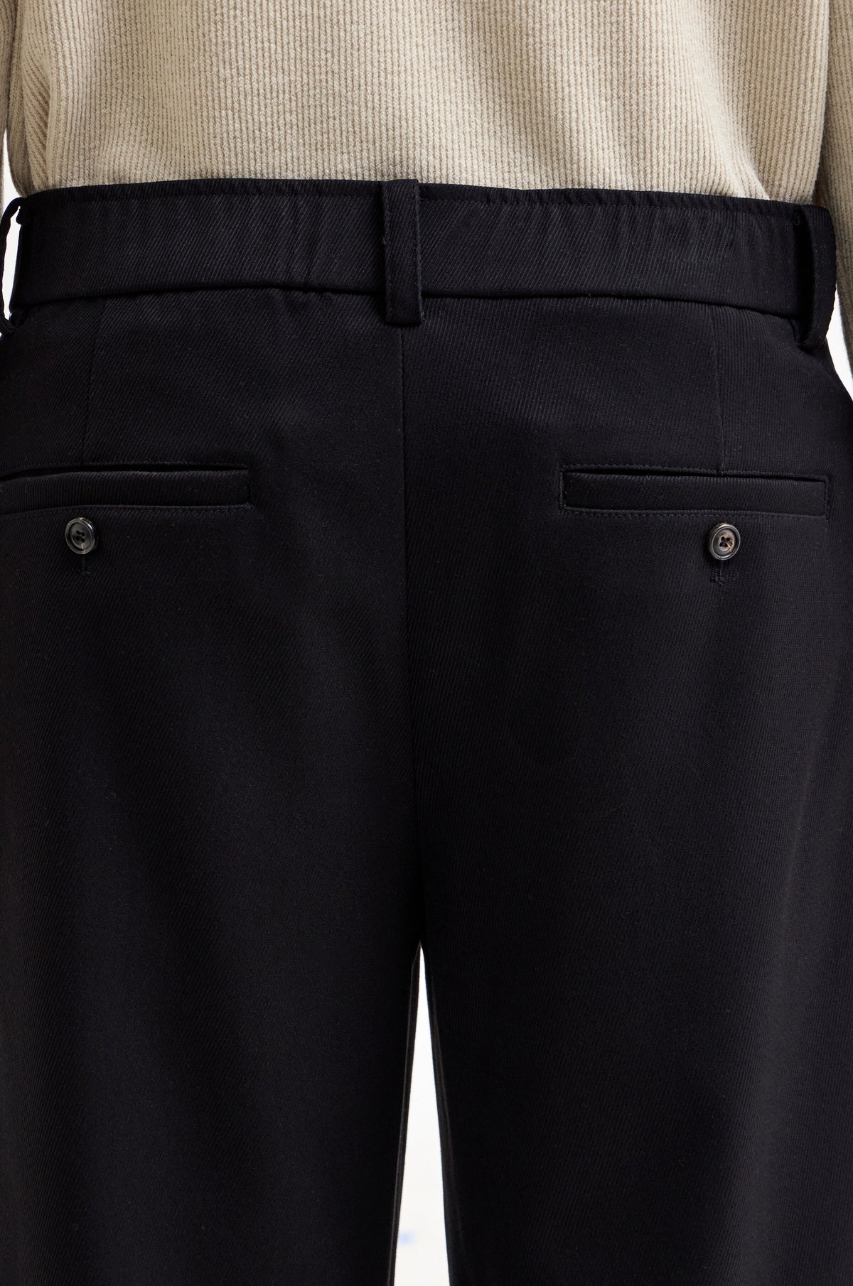 MODERN PLEATED WIDE PANTS