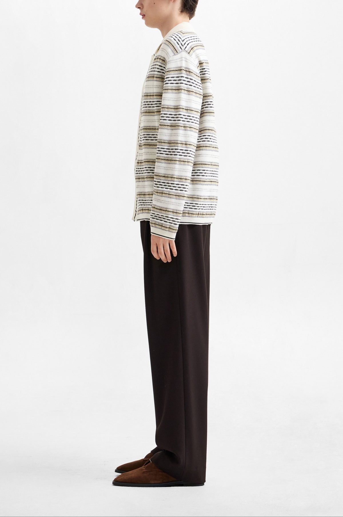 MODERN PLEATED WIDE PANTS
