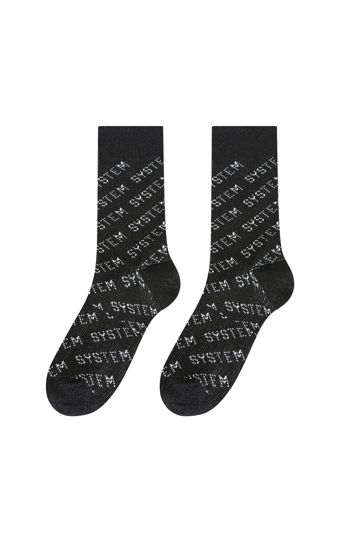 System Logo Pattern Socks