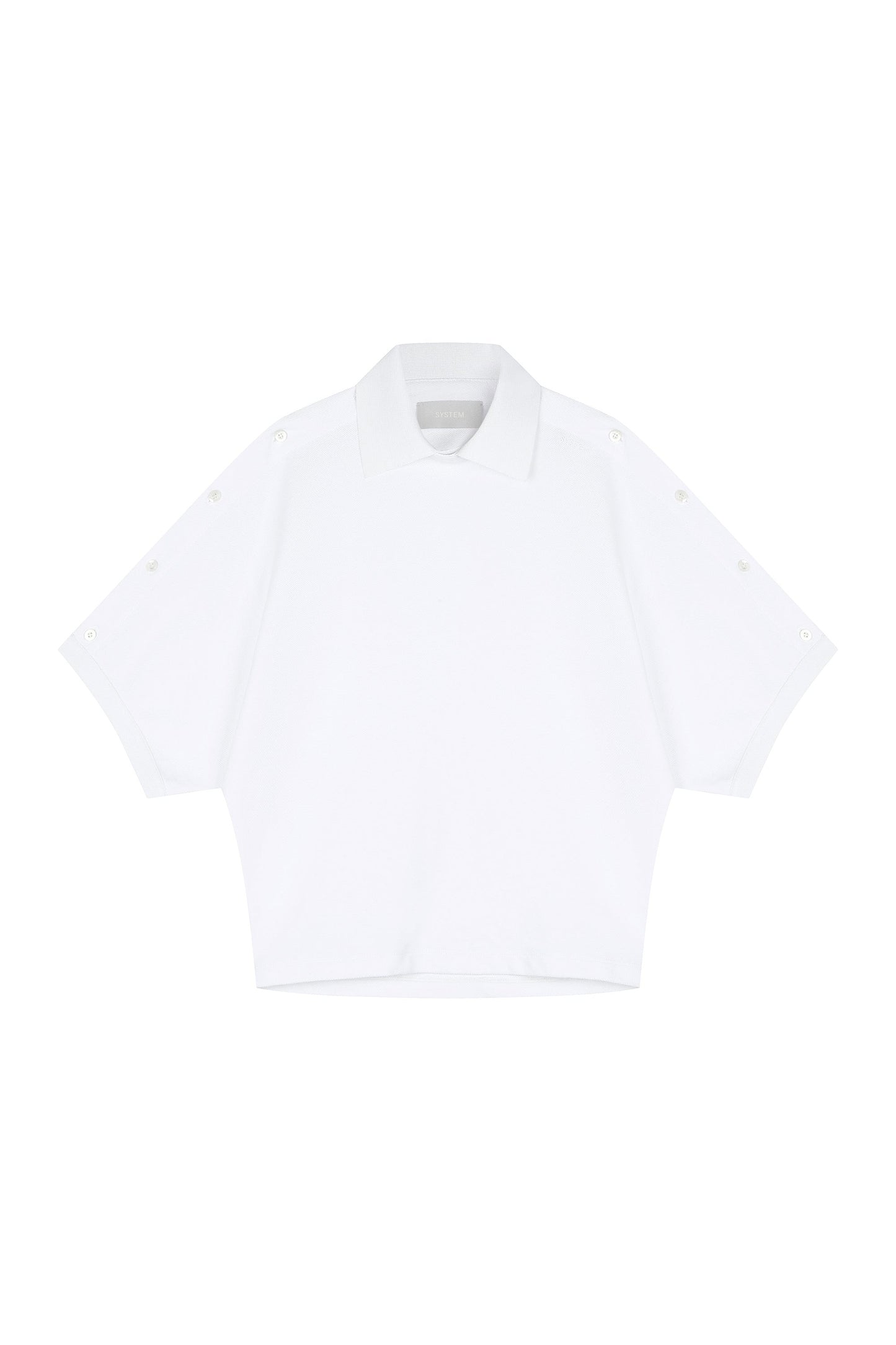 Asymmetric Pique Polo T-Shirt