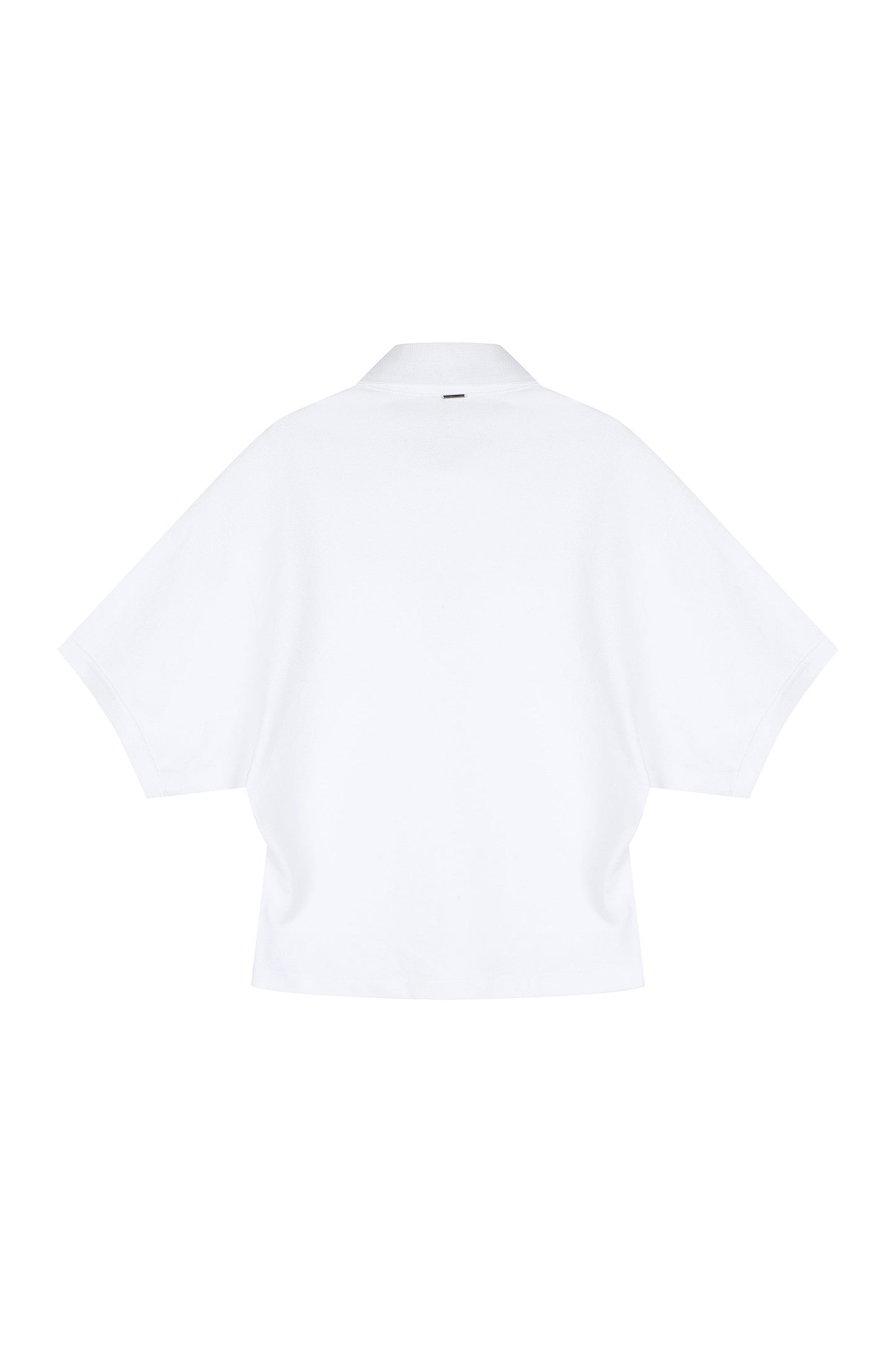 Asymmetric Pique Polo T-Shirt