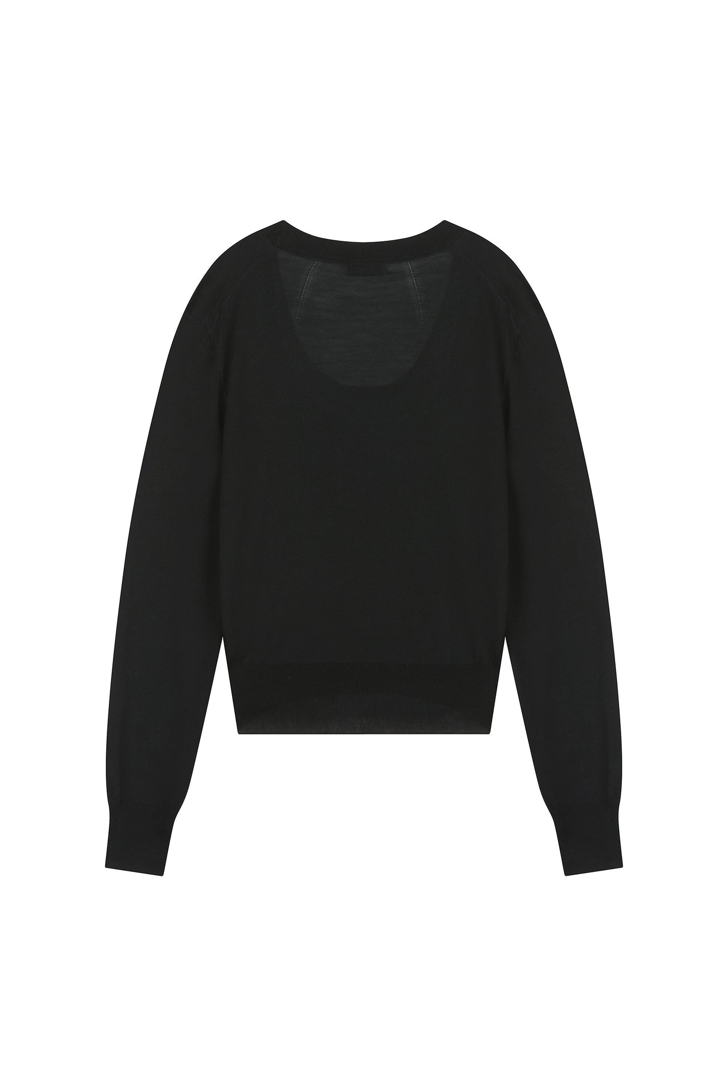 Deep U-Neck Knit Top