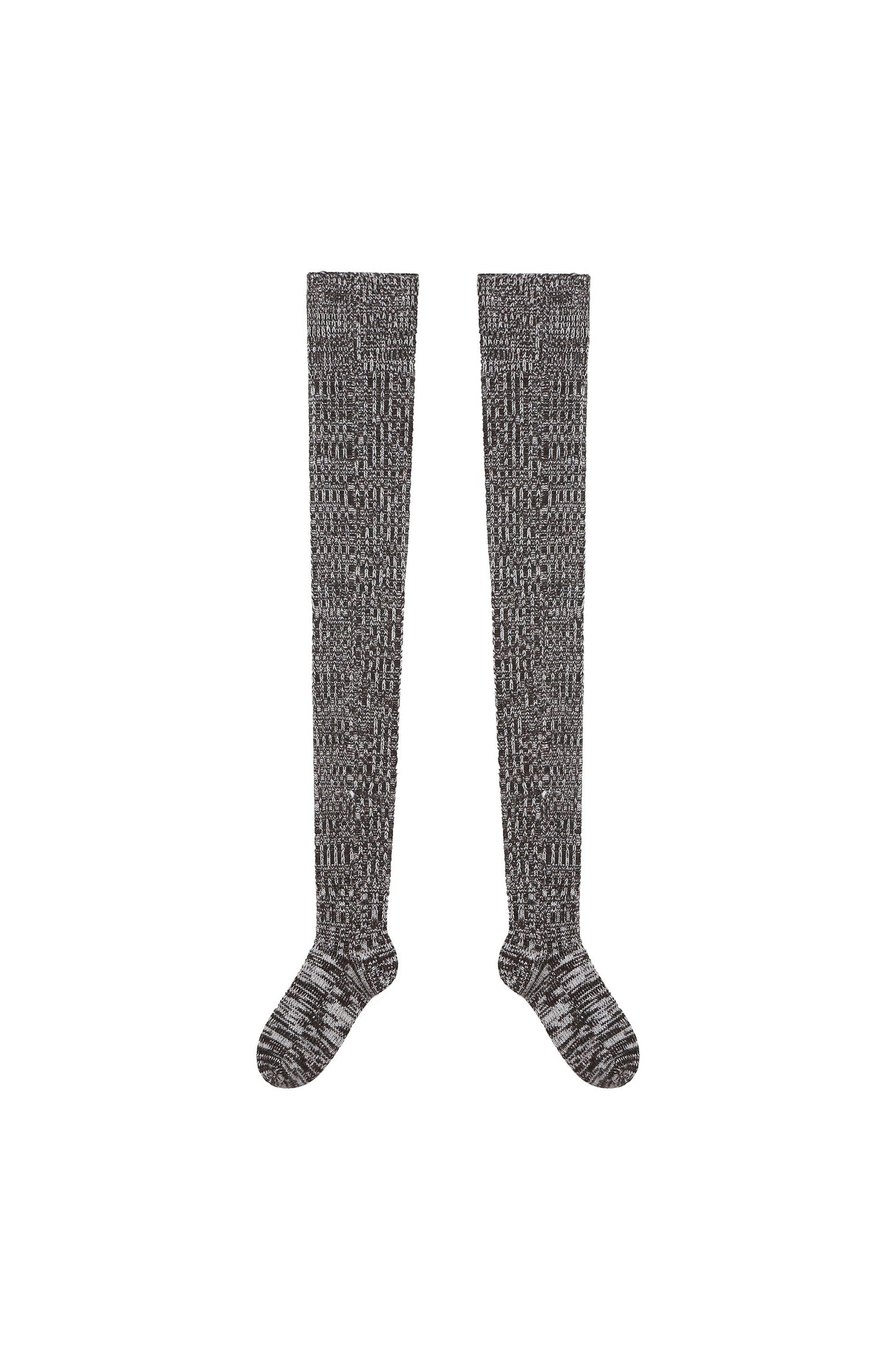 Tweed Knit Long Socks