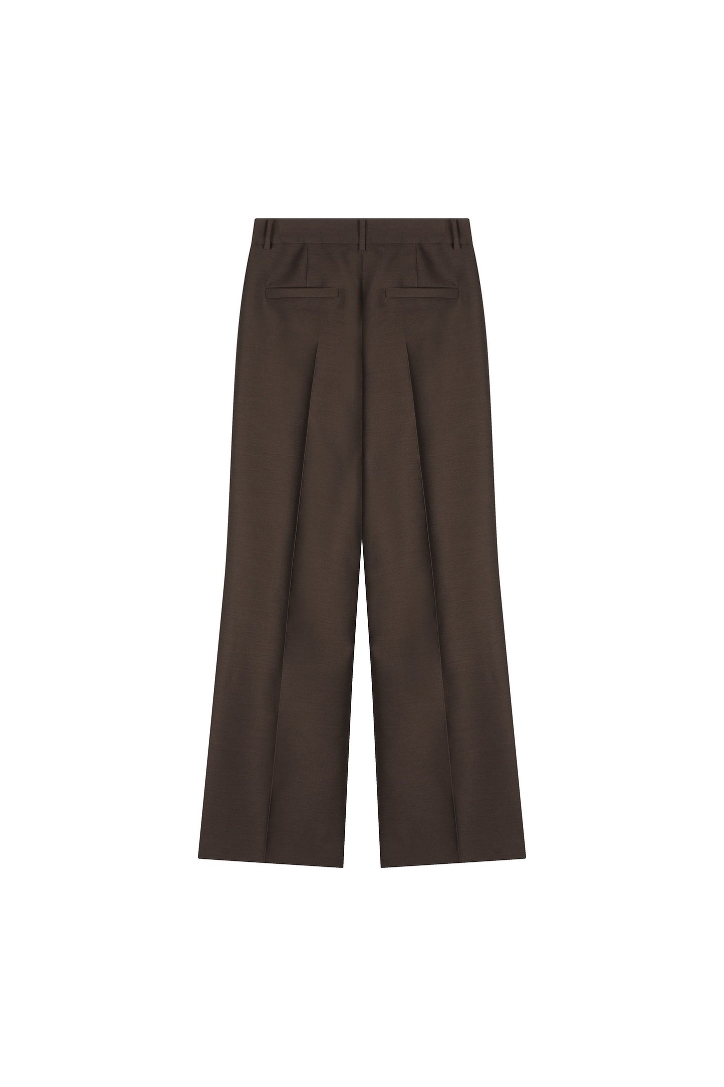 Straight Fit Wool Pants
