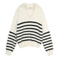 Mohair Striped Knit Top