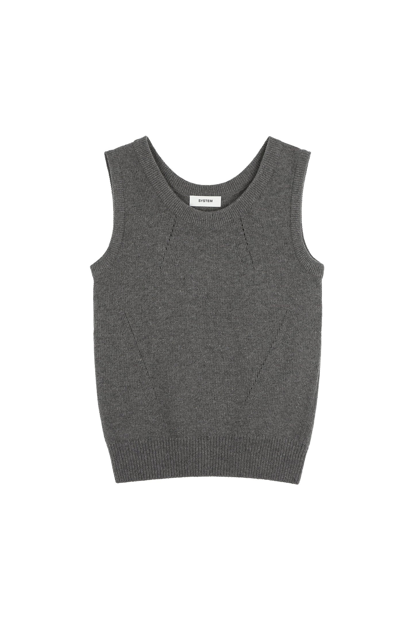 Sleevless Knit Tank Top