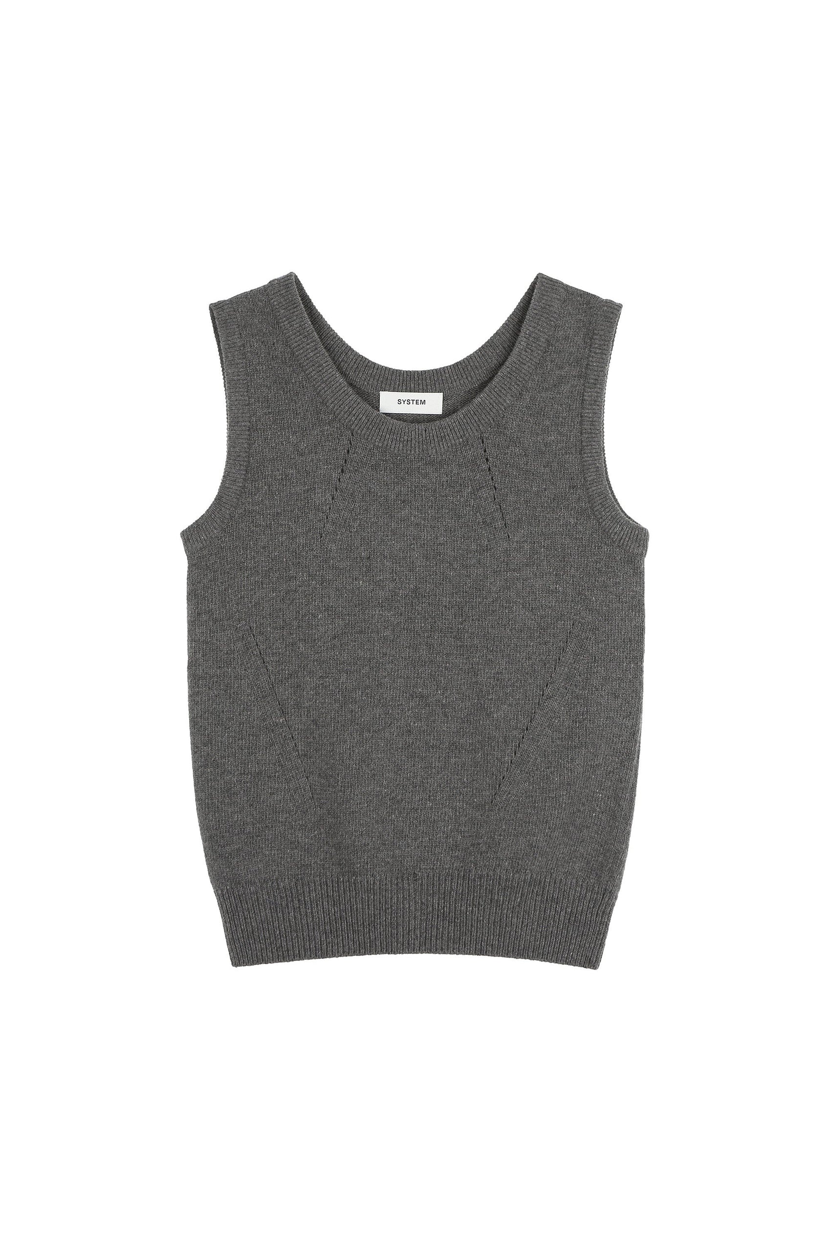Sleevless Knit Tank Top