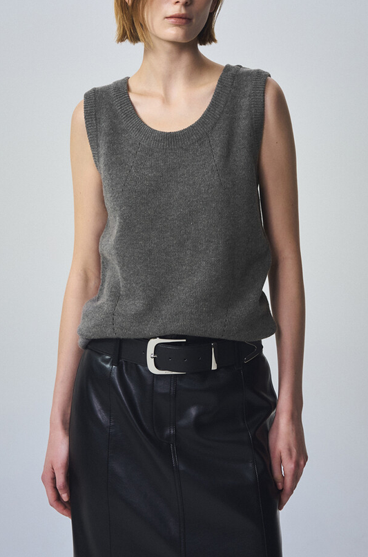 Sleevless Knit Tank Top