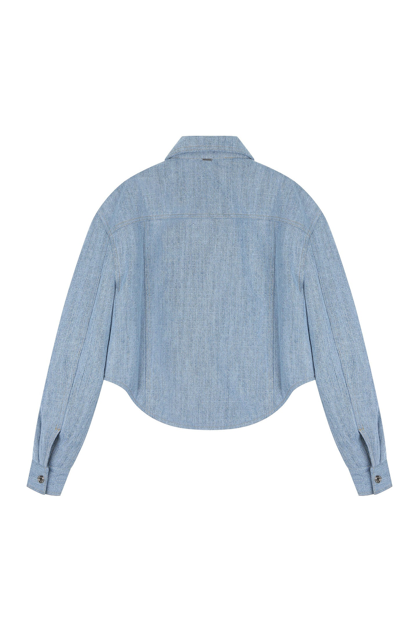 Padded Denim Shirt-Jacket