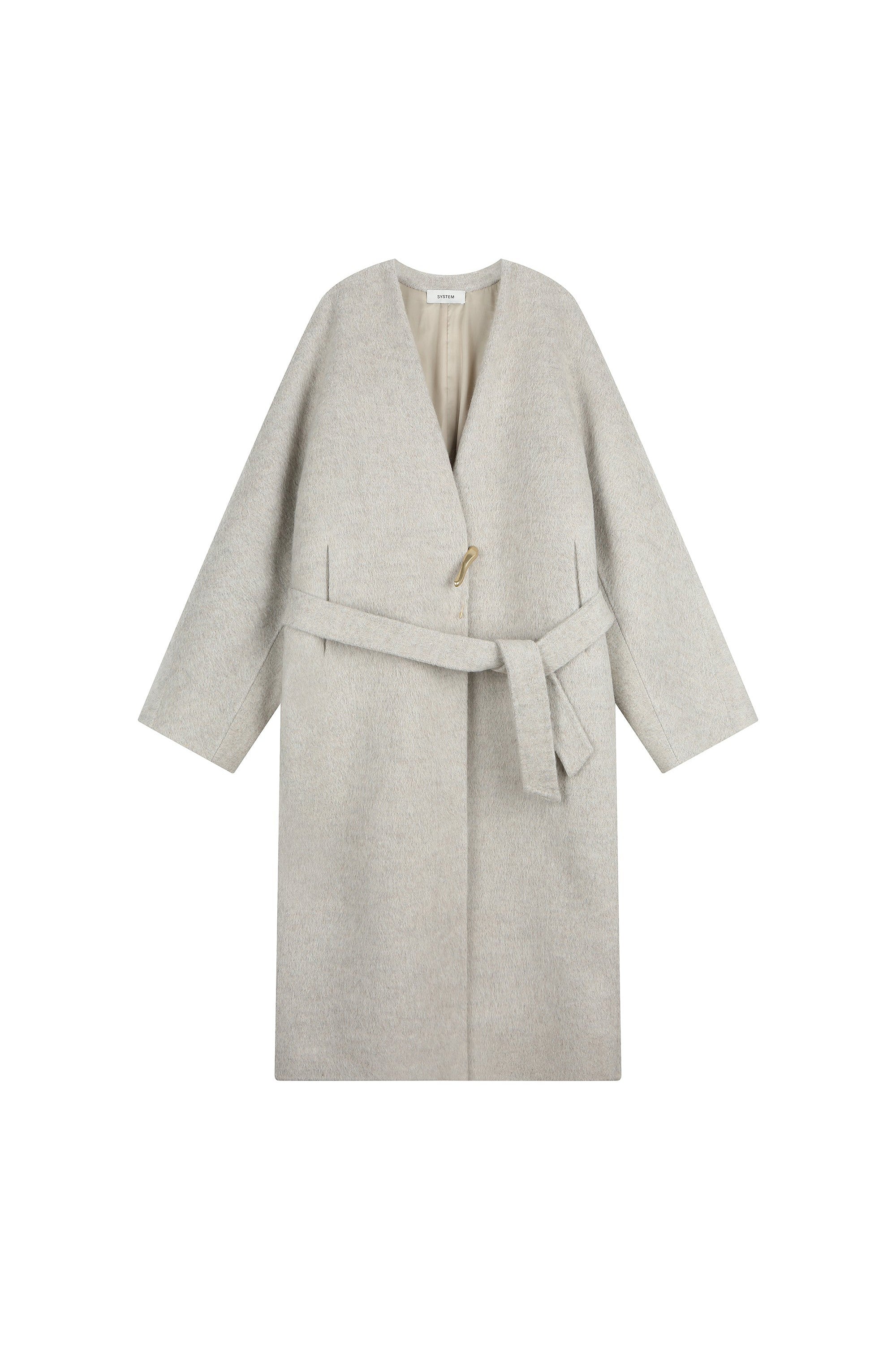 Double Faced Brooch Coat – System